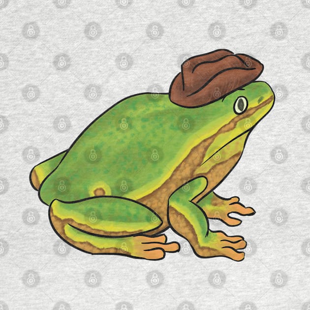 Cowboy Hat Frog by danyellysdoodles